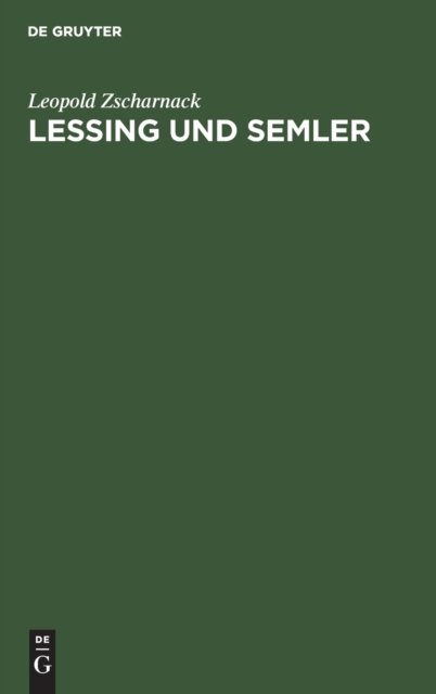 Lessing und Semler