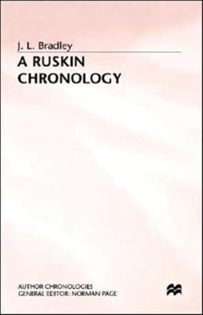 A Ruskin Chronology