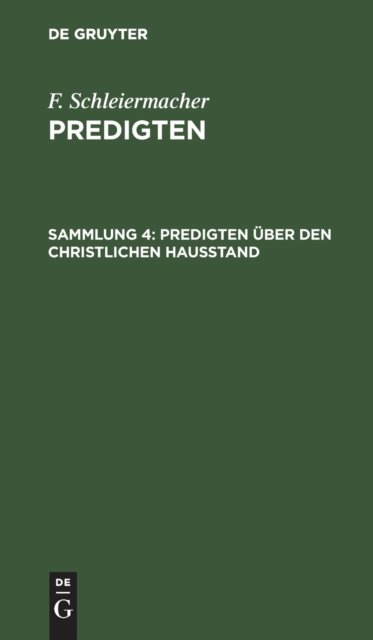 Predigten Uber Den Christlichen Hausstand