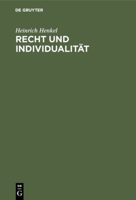 Recht und Individualitat