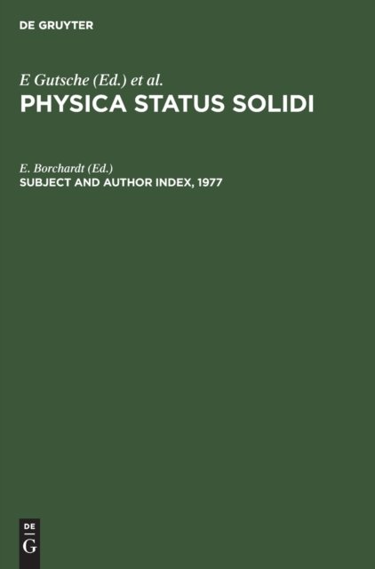 Subject and Author Index, 1977