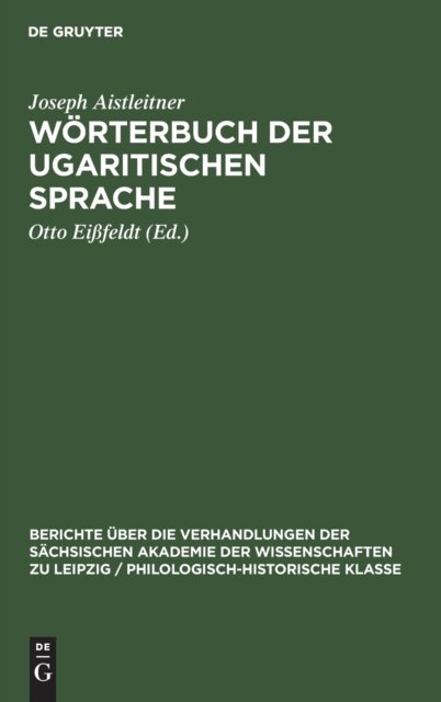 Worterbuch Der Ugaritischen Sprache