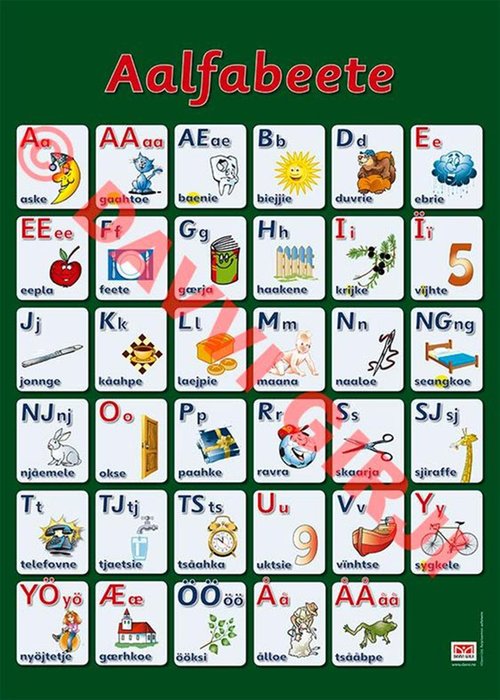 Aalfabeete. Plakat i A2-format