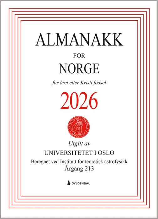Almanakk for Norge 2026