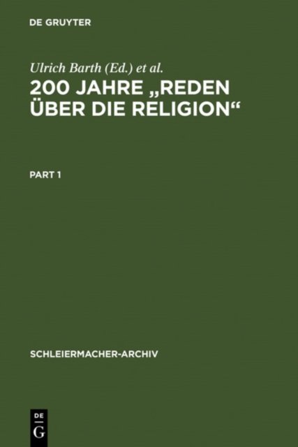 200 Jahre "Reden uber die Religion"