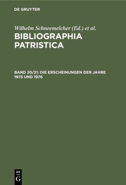 Die Erscheinungen Der Jahre 1975 Und 1976