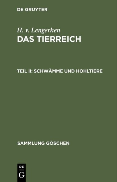 Schwamme und Hohltiere