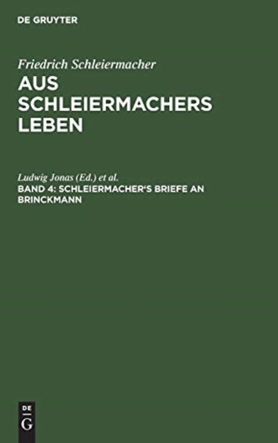 Schleiermacher''s Briefe an Brinckmann