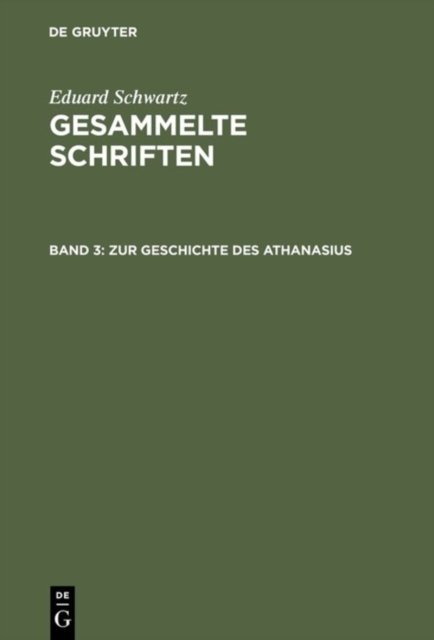 Zur Geschichte Des Athanasius