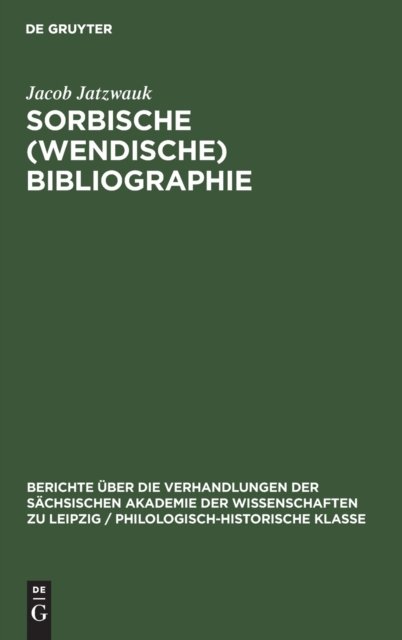Sorbische (Wendische) Bibliographie