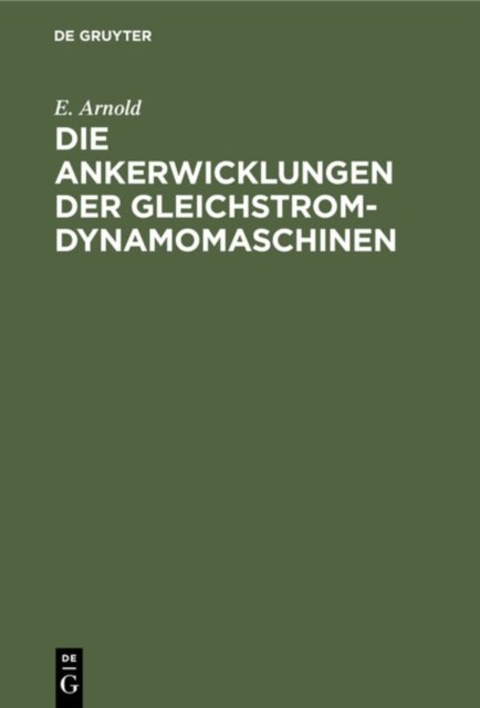 Ankerwicklungen der Gleichstrom-Dynamomaschinen