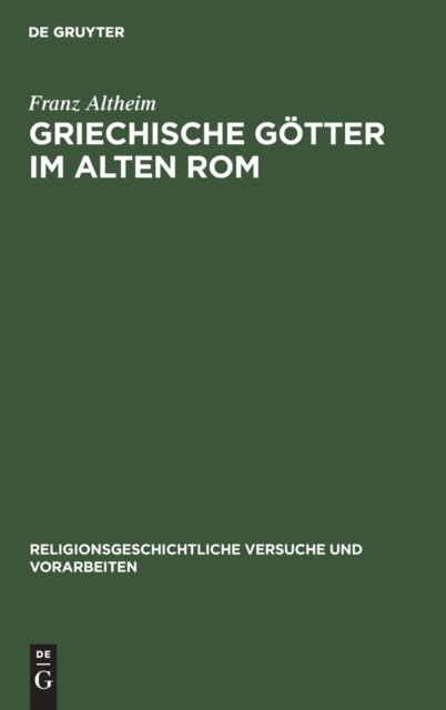 Griechische Gotter Im Alten ROM