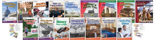 Understanding American Voting, Elections, Laws and Leaders 16-Book Set plus 2-Card Decks for Grades 4-5