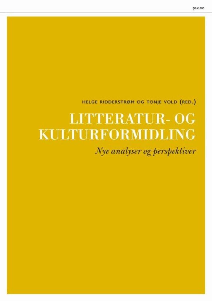 Litteratur- og kulturformidling - nye analyser og perspektiver