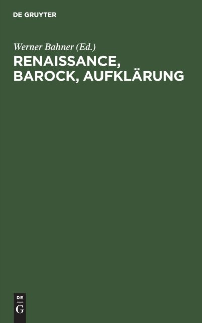 Renaissance, Barock, Aufklarung