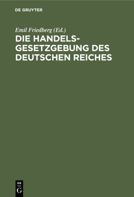 Handelsgesetzgebung des Deutschen Reiches