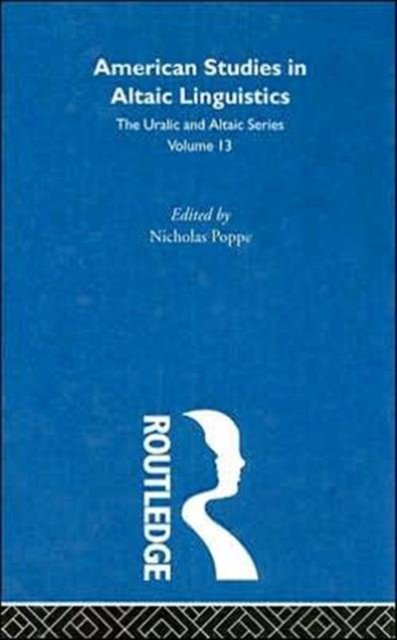 American Studies in Altaic Linguistics