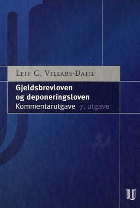 Gjeldsbrevloven og deponeringsloven