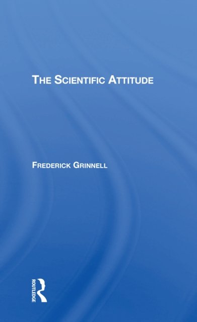 The Scientific Attitude