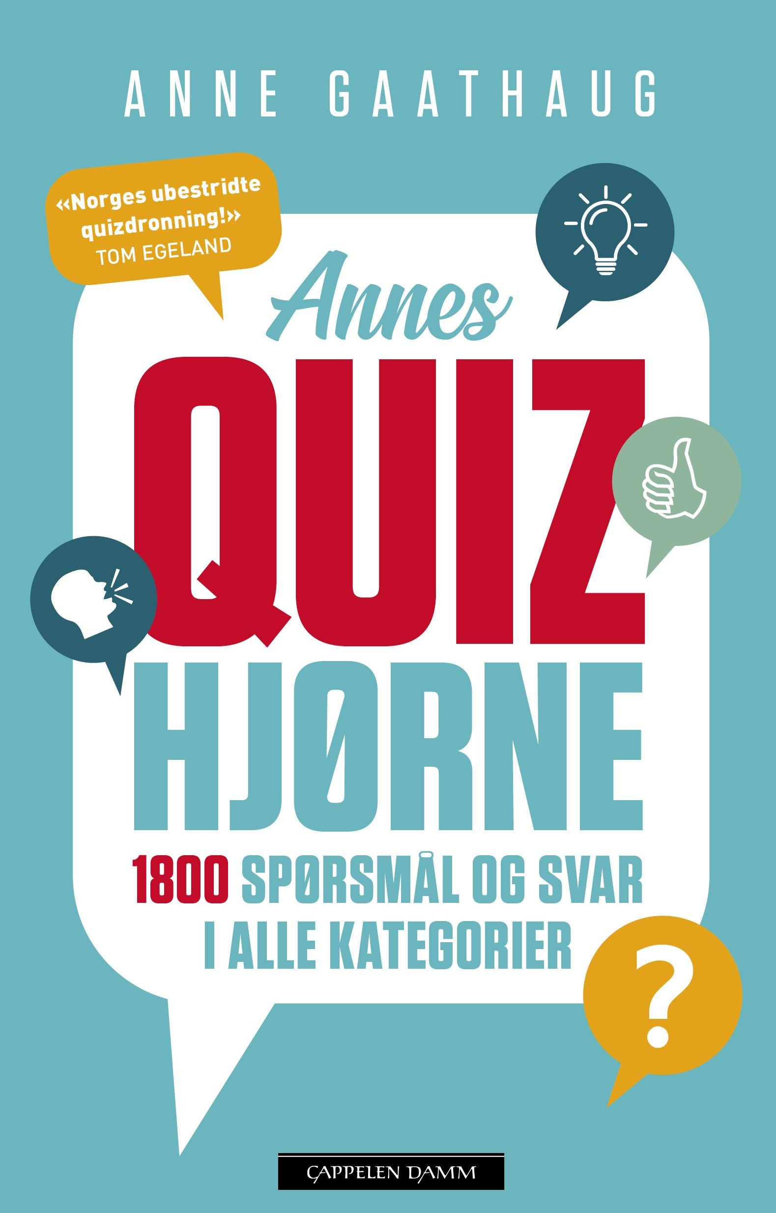 Annes quizhjørne - 1800 spørsmål og svar i alle kategorier