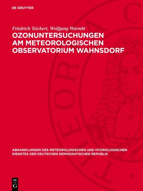 Ozonuntersuchungen Am Meteorologischen Observatorium Wahnsdorf
