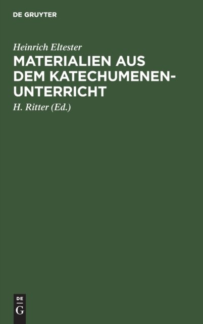 Materialien Aus Dem Katechumenen-Unterricht