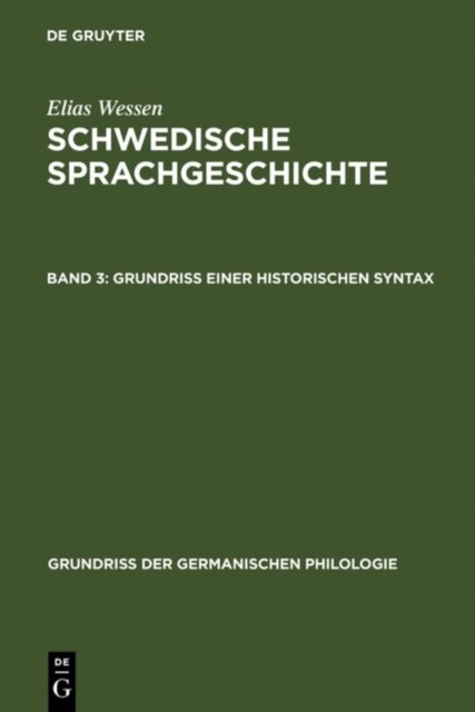 Grundriß Einer Historischen Syntax