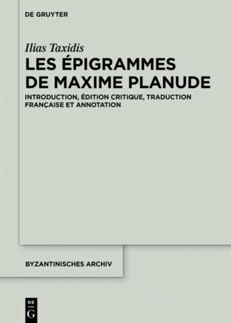 Les Epigrammes de Maxime Planude