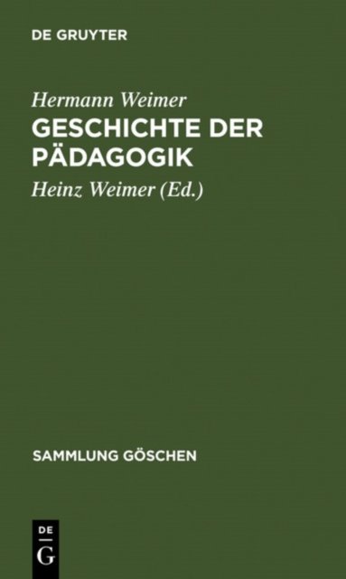 Geschichte Der Padagogik