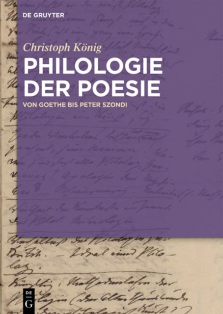 Philologie der Poesie
