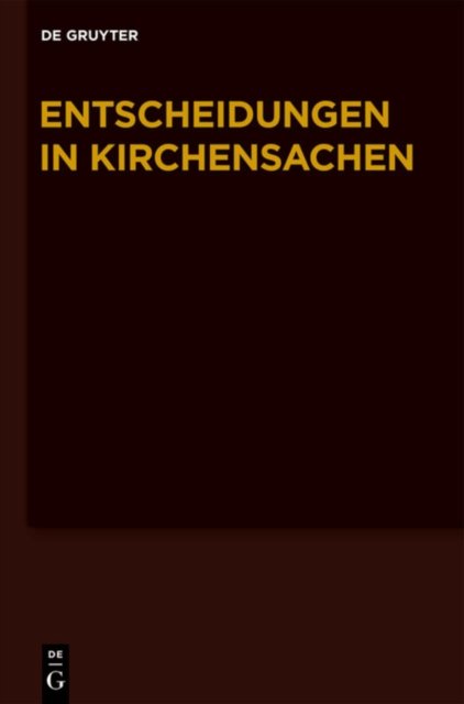 Entscheidungen in Kirschensachen Seit 1946 - 1.1.-30.06.2011
