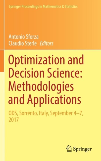 Optimization and Decision Science: Methodologies and Applications