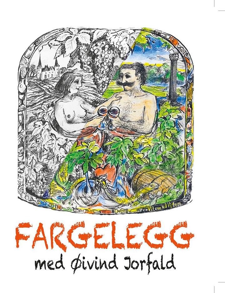 Fargelegg med Øivind Jorfald - over 60 lune, humoristiske litografier