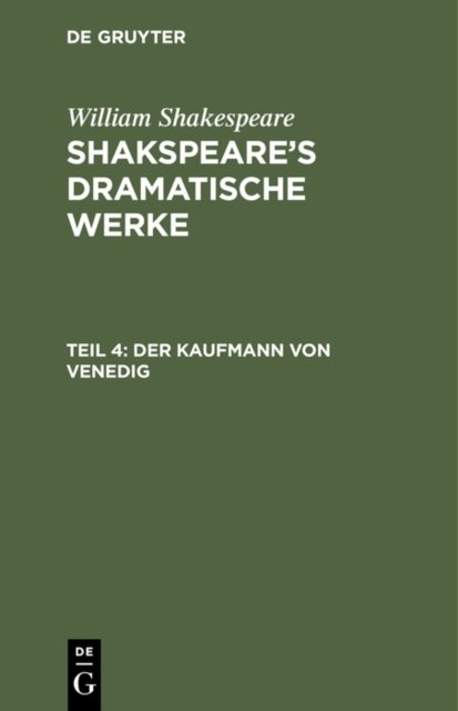 Der Kaufmann Von Venedig