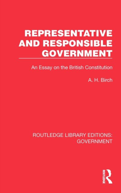 Representative and Responsible Government