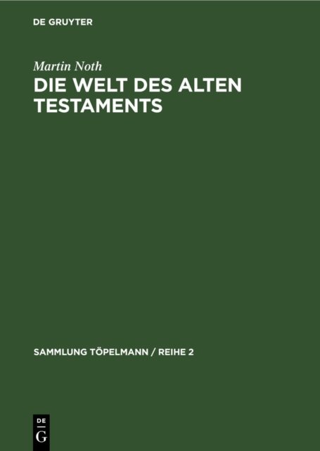 Welt des Alten Testaments