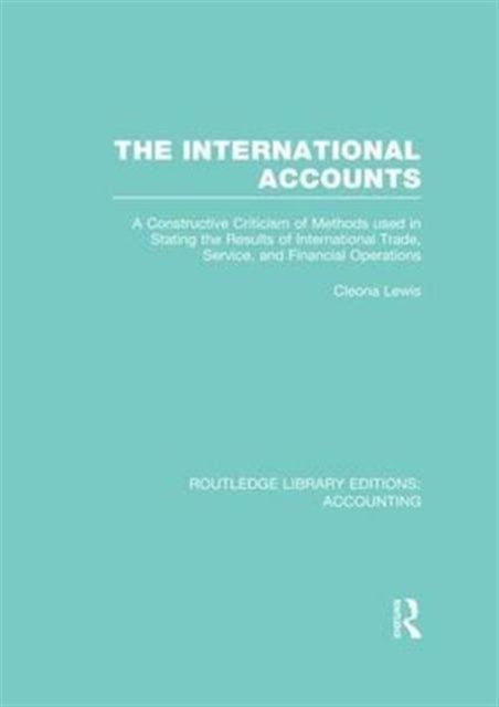 The International Accounts (RLE Accounting)