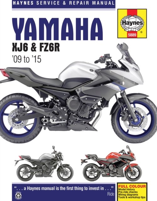Yamaha XJ6 & FZ6R (2009-2015) Haynes Repair Manual