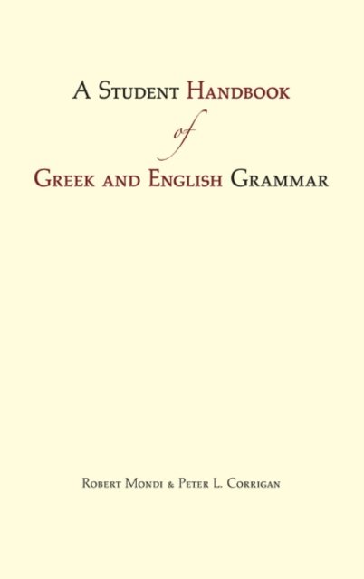 Student Handbook of Greek and English Grammar