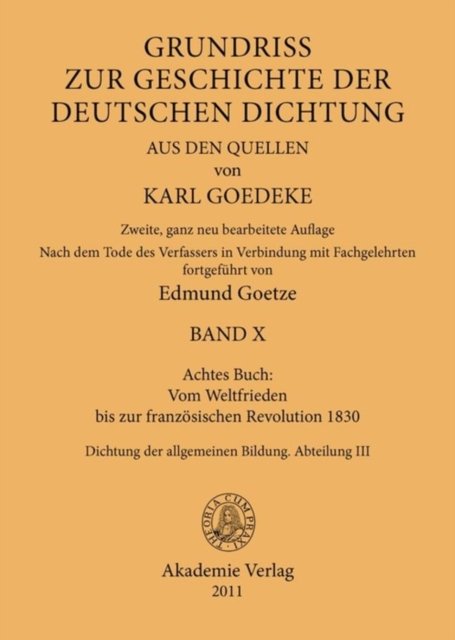 Achtes Buch: Vom Weltfrieden Bis Zur Franzosischen Revolution 1830