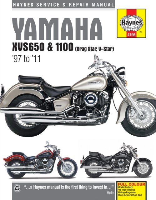 Yamaha XVS650 & 1100 Drag Star/V-Star (97 - 11) Haynes Repair Manual