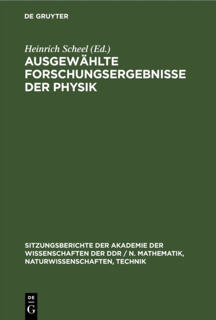 Ausgewahlte Forschungsergebnisse Der Physik