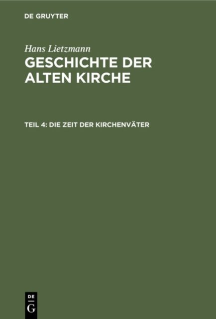 Die Zeit Der Kirchenvater