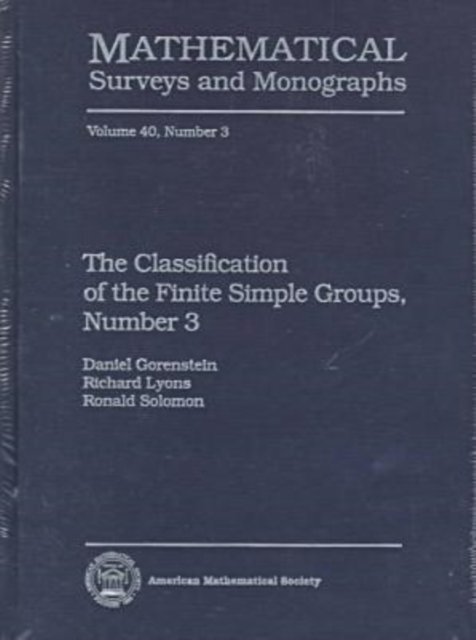 The Classification of the Finite Simple Groups No. 3