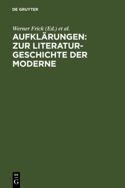 Aufklarungen: Zur Literaturgeschichte Der Moderne