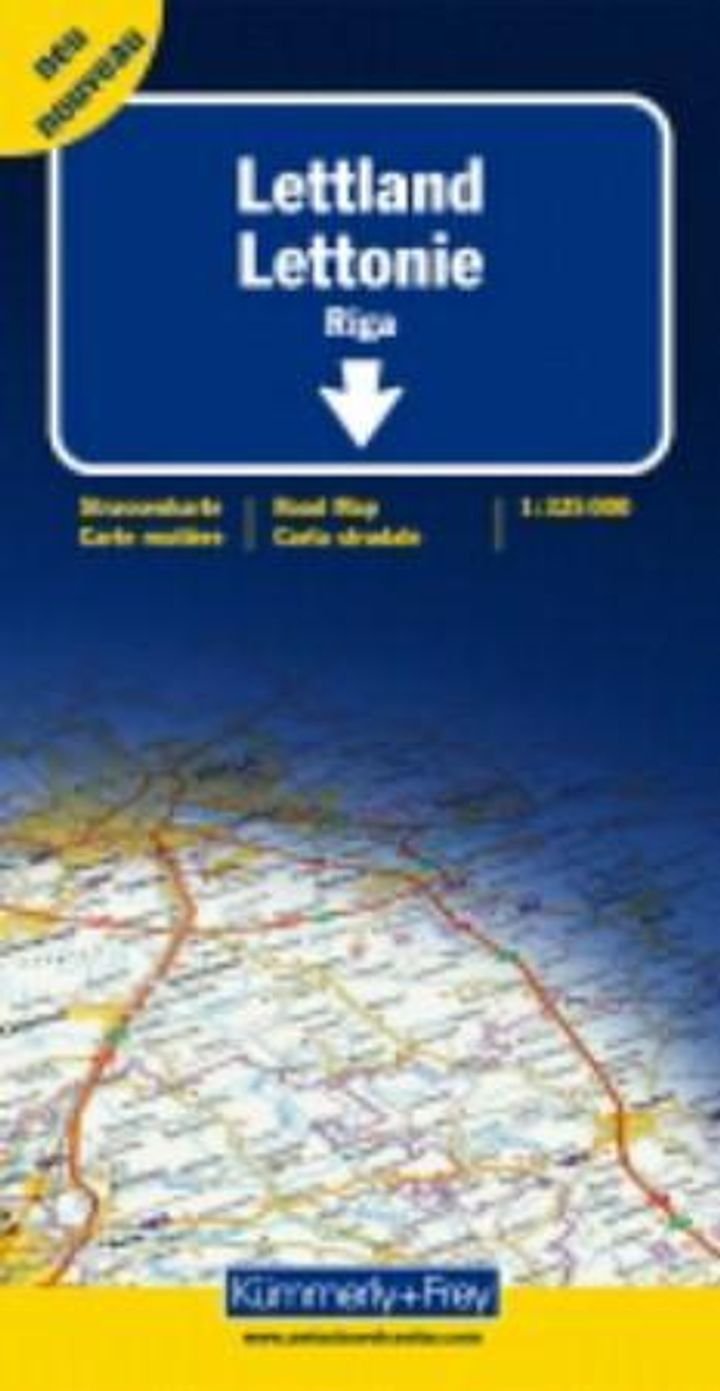 Lettland = Lettonie : carte routière = Latvia : road map = Lettonia : carta stradale