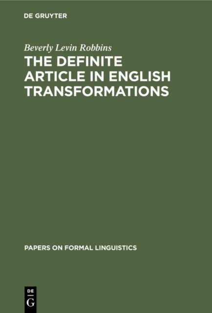 The Definite Article in English Transformations