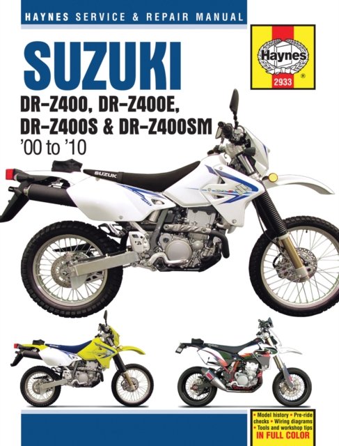 Suzuki DR-Z400, DR-Z400E, DR-Z400S & DR-Z400SM (00 to 10)