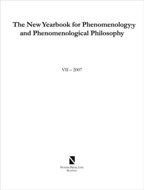 The New Yearbook for Phenomenology and Phenomenological Philosophy V. 7