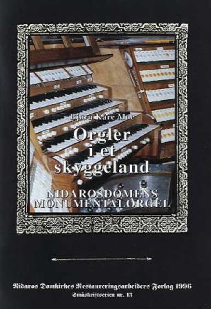 Orgler i et skyggeland - Nidarosdomens monumentalorgel : bygget av Orgelbau G.F. Steinmeyer & Co. (Steinmeyer & Strebel), Oettingen i Bayern, 1930